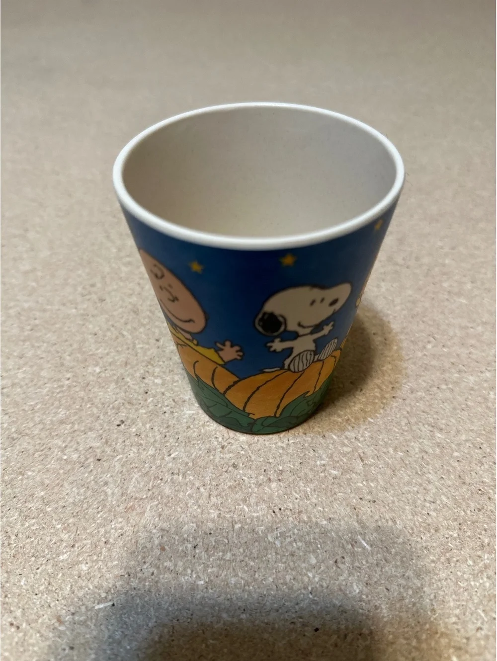 Peanuts Snoopy Halloween Pumpkin 3 Piece Kids Dinnerware Plate Bowl Cup Set